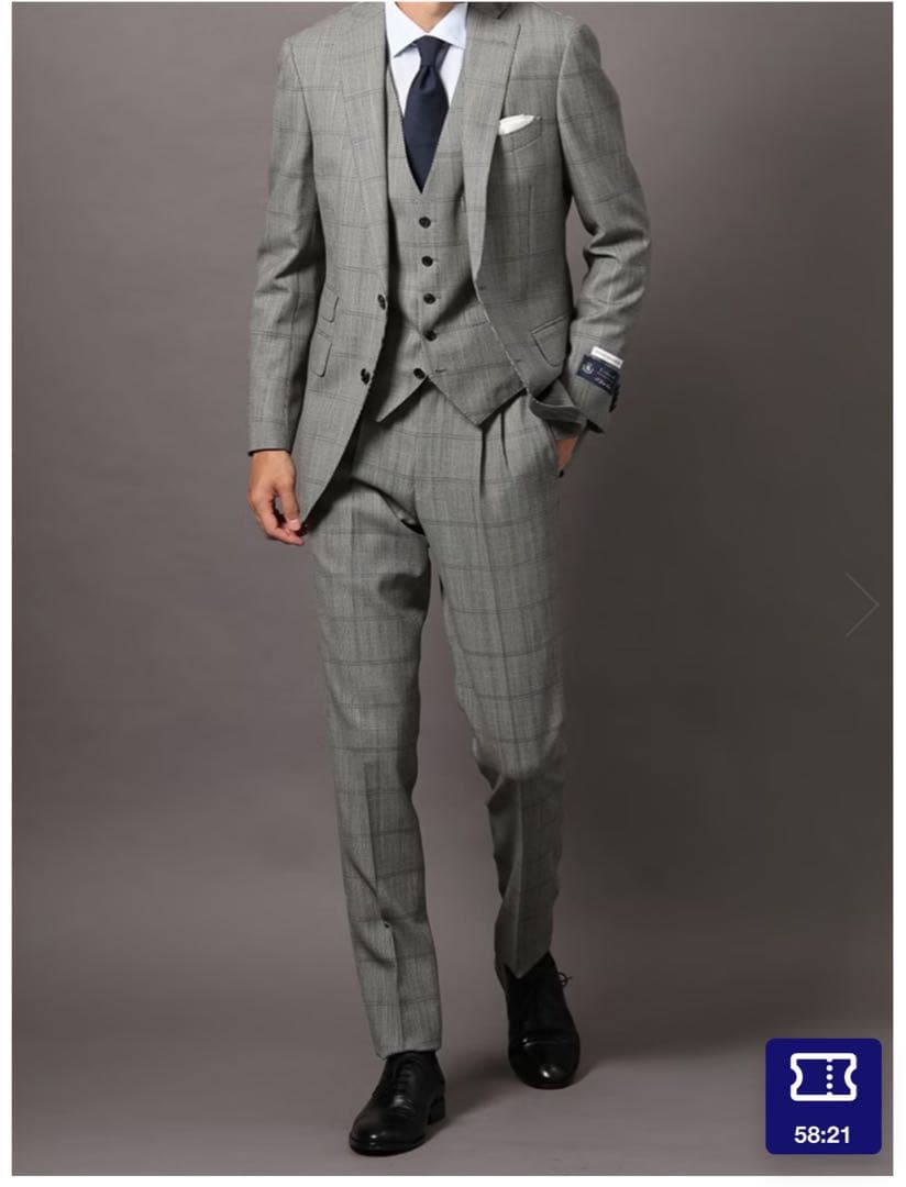 THE SUIT COMPANY チェック柄 スーツジャケット