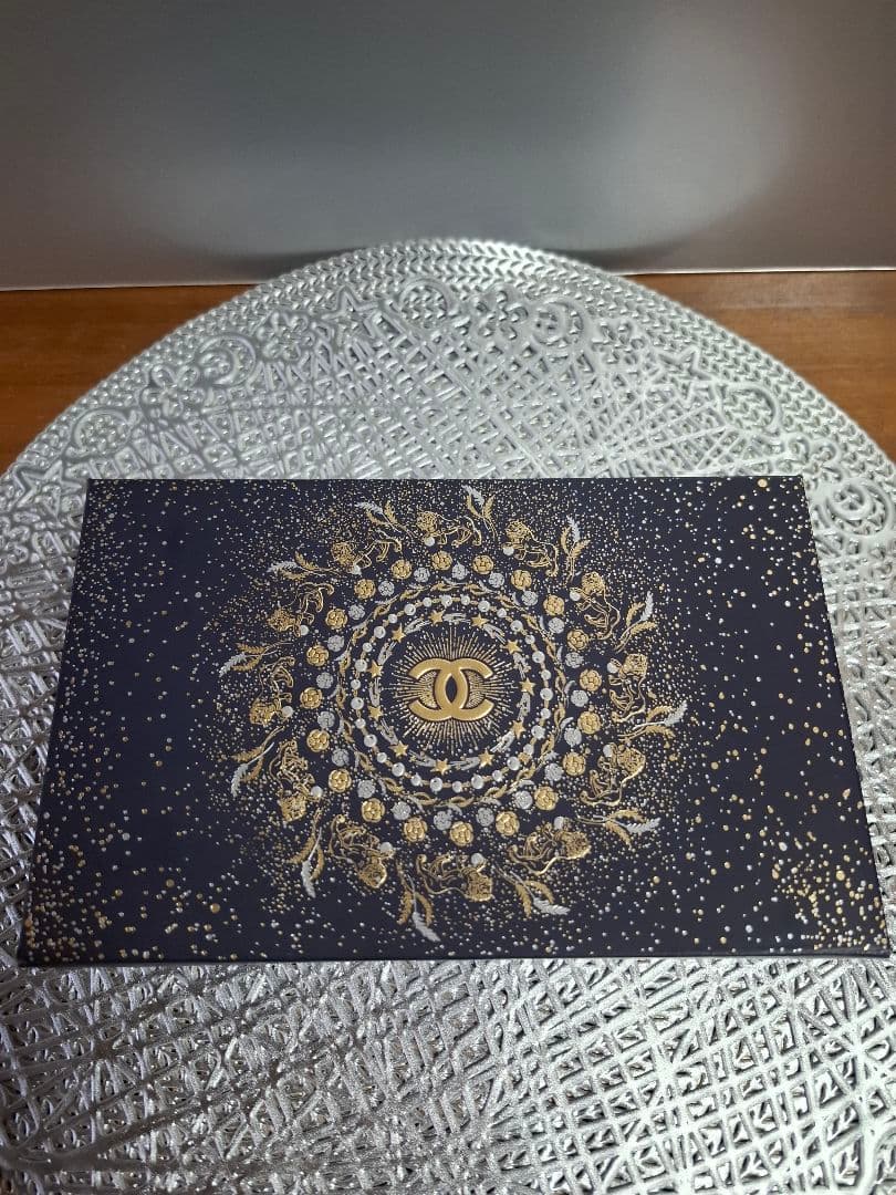 CHANEL 　2025ホリデー限定ポーチ　ネイビー　ノベルティ　斜め掛け