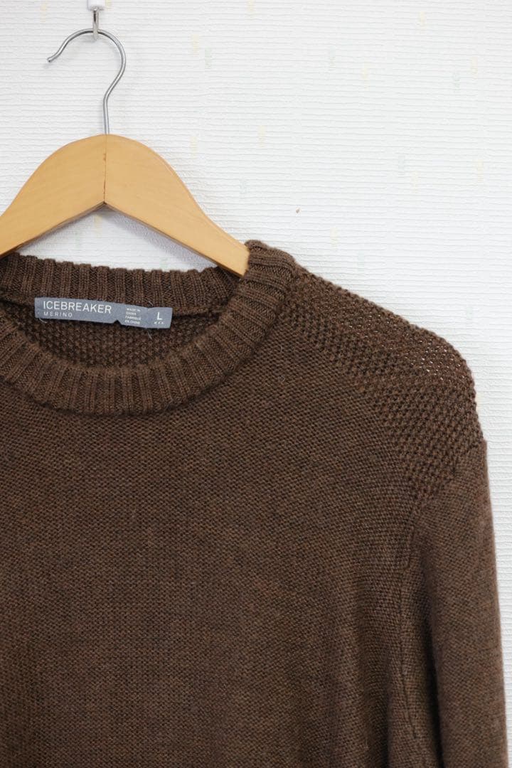 ICEBREAKER ウールニット L ブラウン