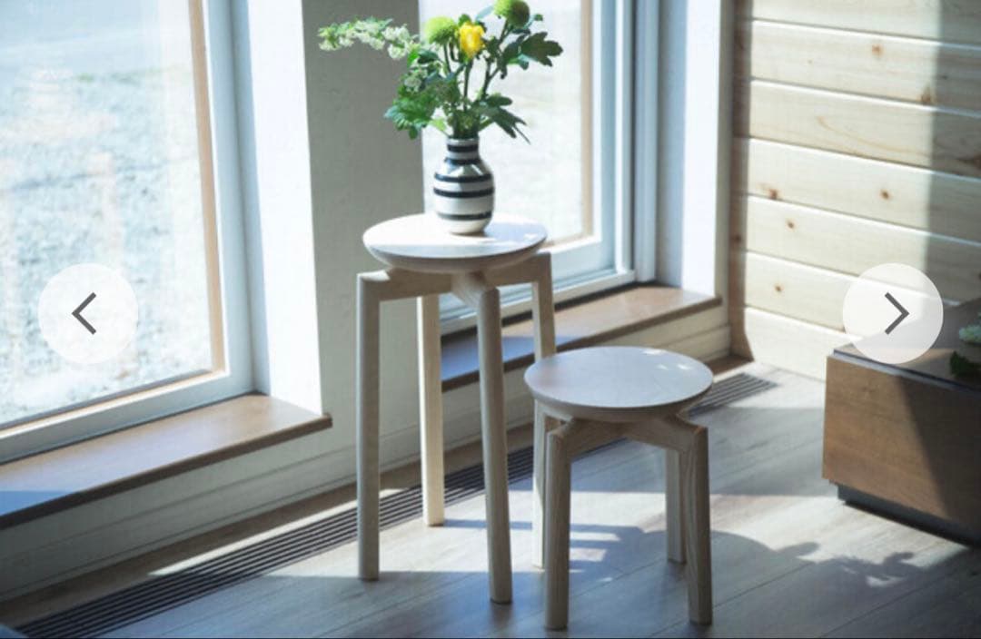 【美品】木のマッシュルーム　スツール　【定価¥22,000】