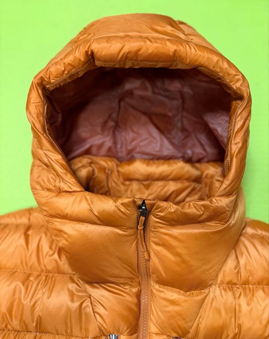 パタゴニア フィッツロイダウンフーディ L オレンジ 【ほぼ未使用の美品】