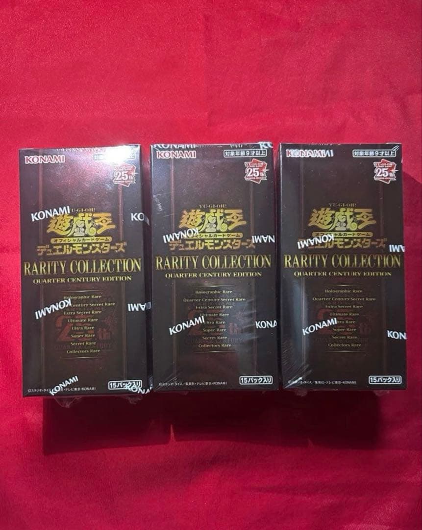 遊戯王　レアリティコレクション 25th 3BOX シュリンク付き