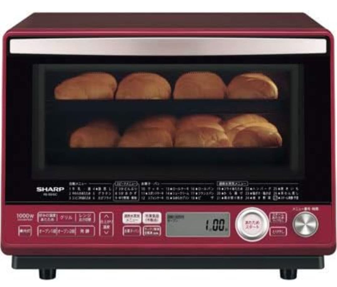SHARP RE-SS10C-R 加熱水蒸気オーブンレンジ31L 2段調理タイプ