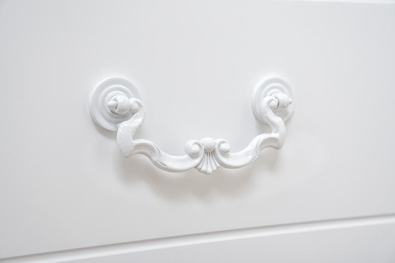 TERU202005　白家具　エレガント　引出し付シングルベッド