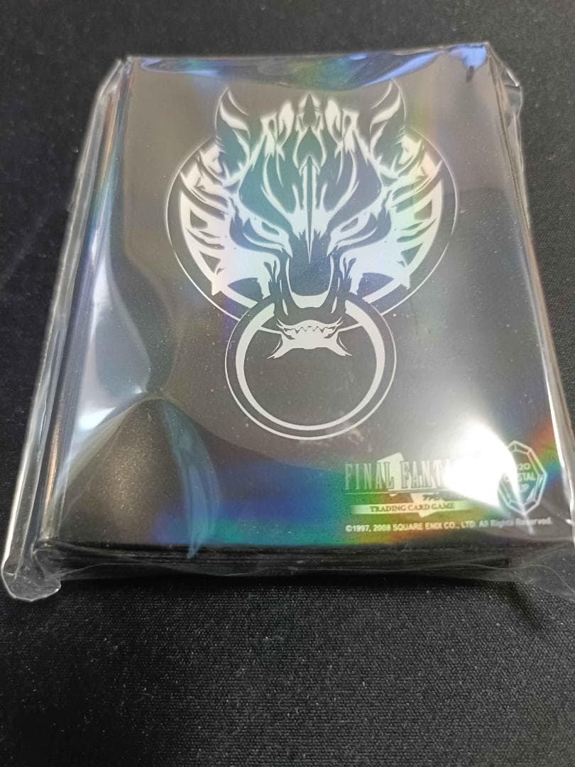 FFTCGスリーブ　FF7クラウドロゴ（黒）