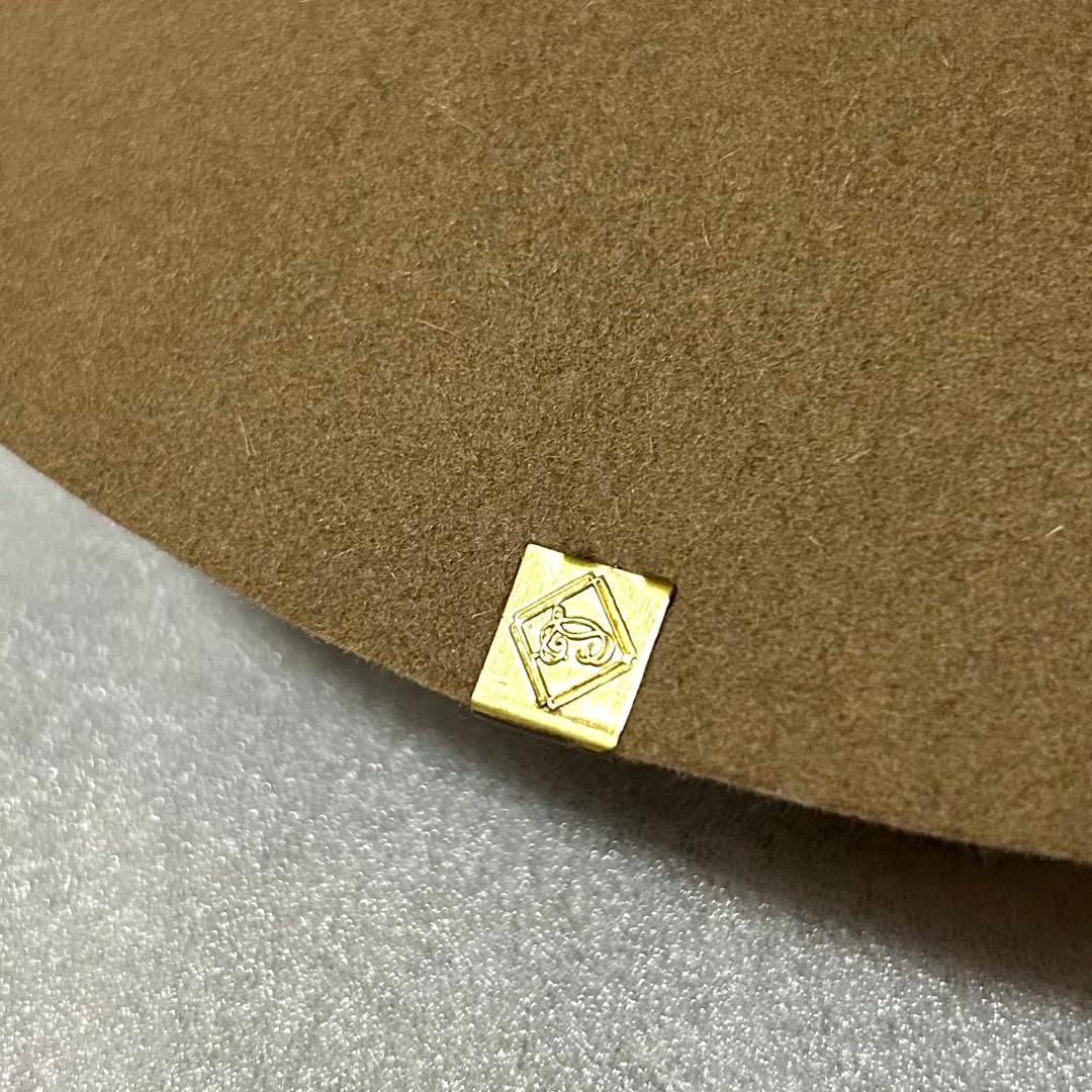 CA4LA カシラ M〜Lサイズ古着ウールハット ベージュベルクロ調整テープ付き