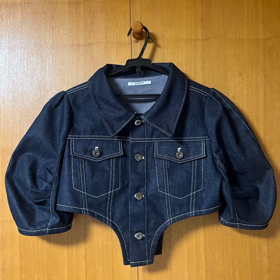 POPPY カットラインデニムジャケット