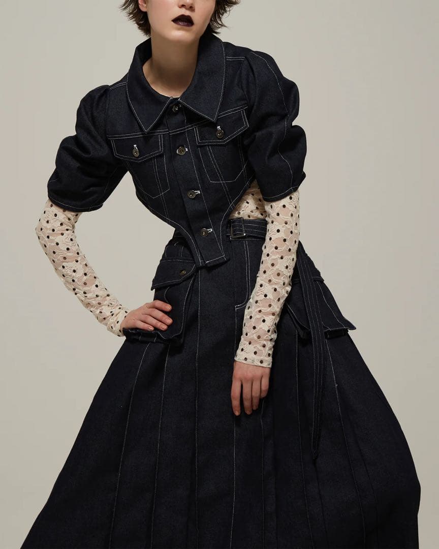 POPPY カットラインデニムジャケット