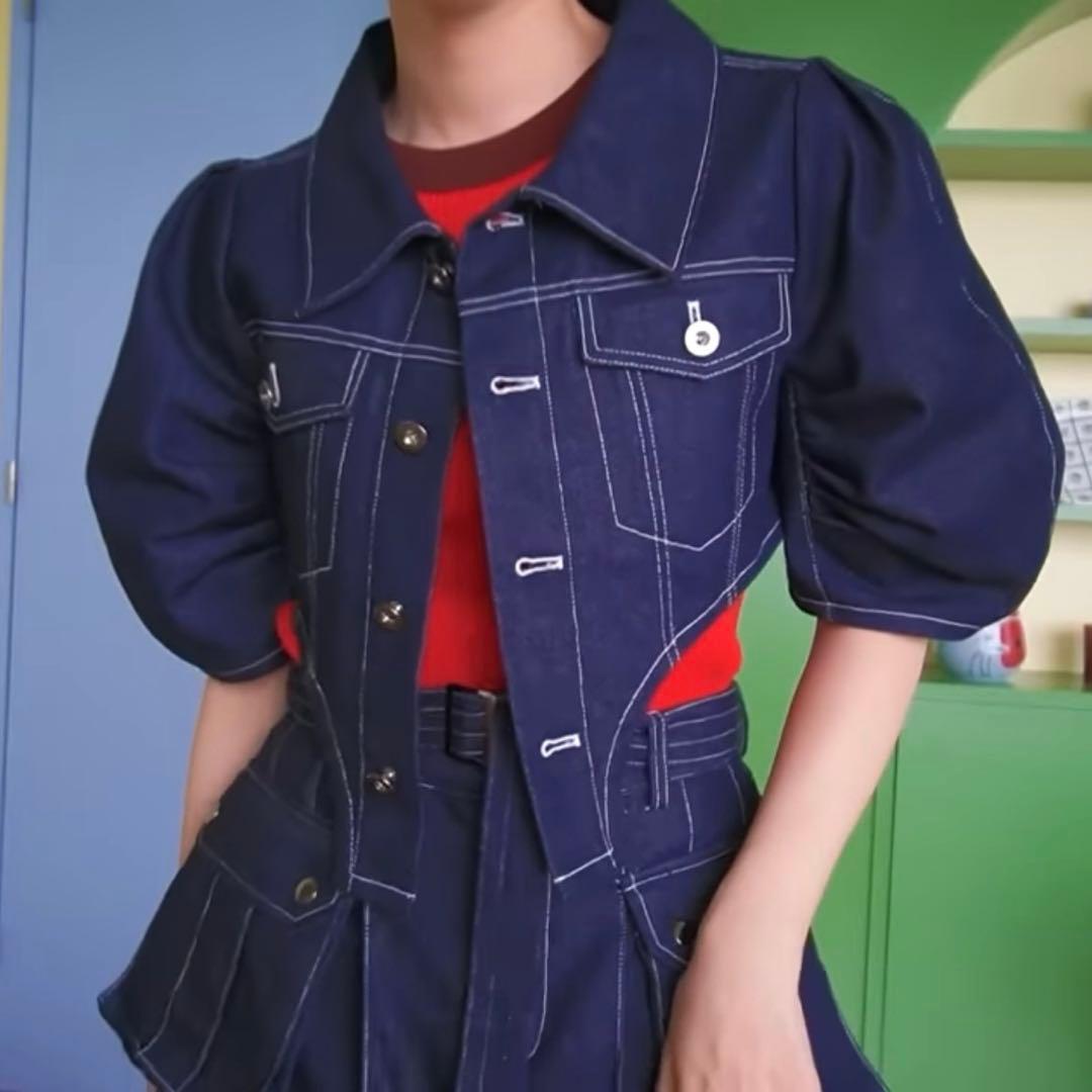 POPPY カットラインデニムジャケット