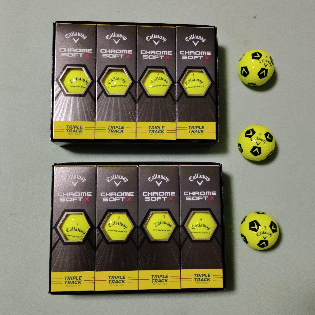 キャロウェイ　クロムソフトX　イエロー　2ダース+1スリーブ　未使用品