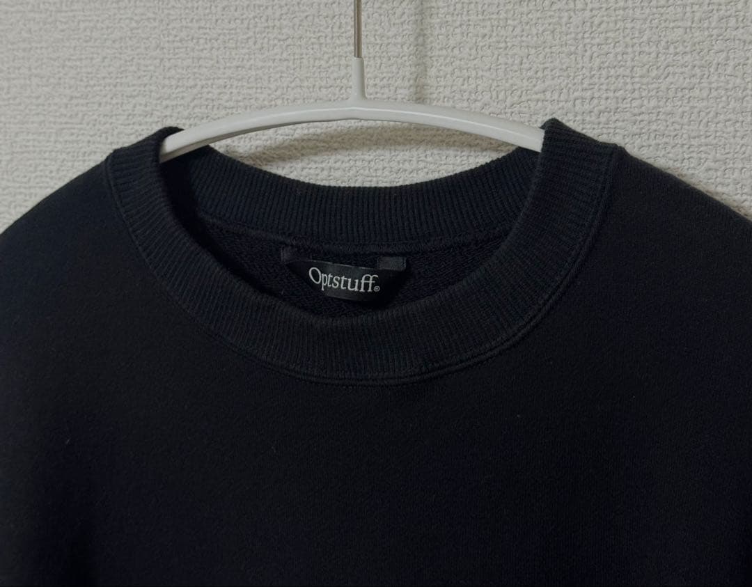 トップス Optstuff CREWNECK SWEAT SHIRT (BLACK) M