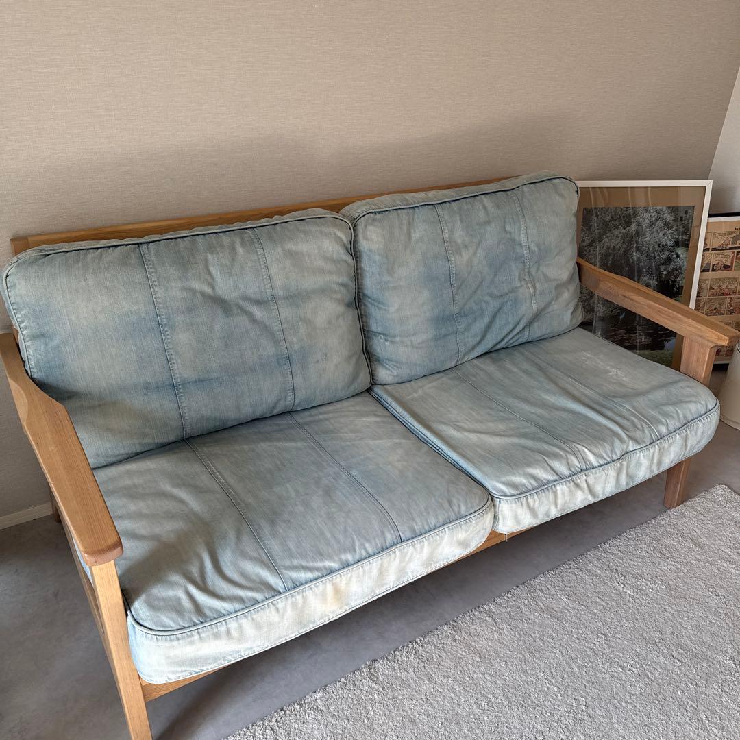 【あと2日！】WTW ダブルティー　TISMO デニムソファ　2人掛け　3人掛け