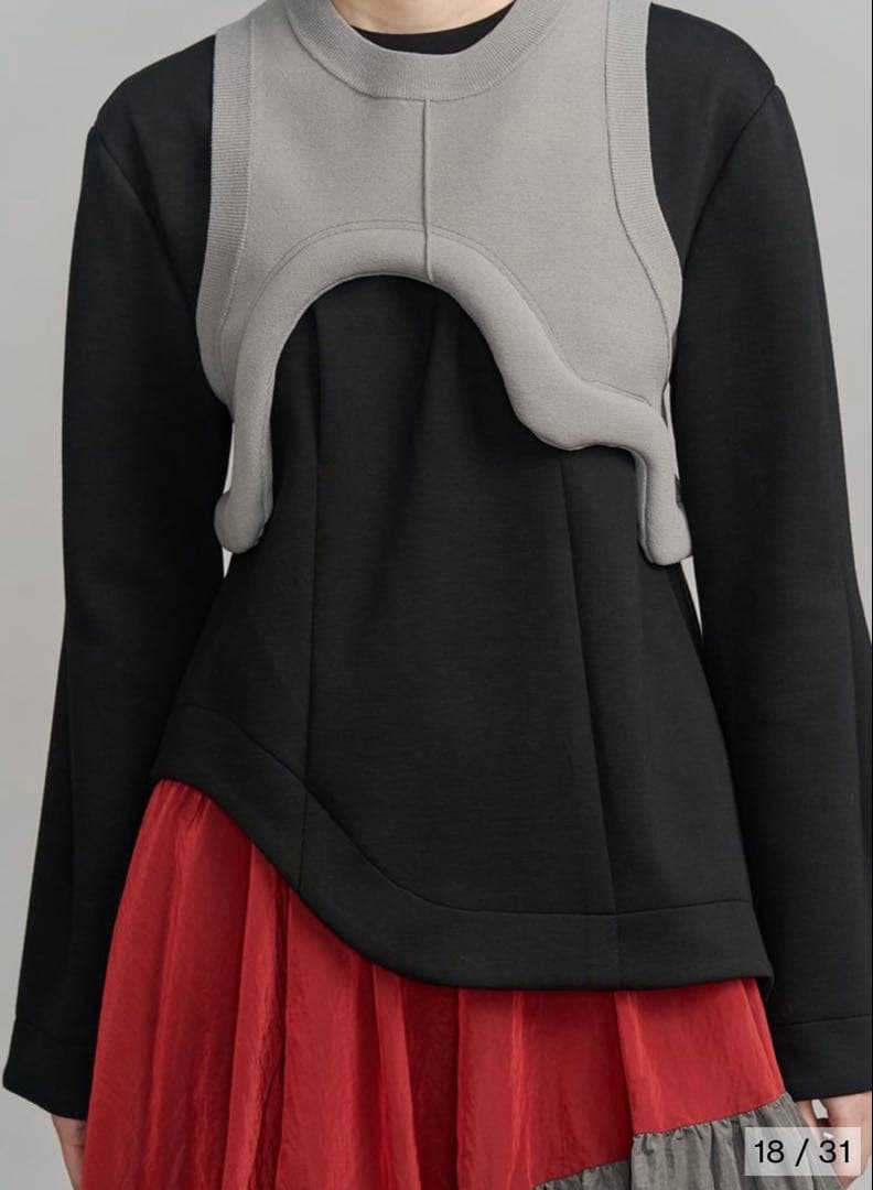 新作！アンスリード UN3D. ギャザースカートドッキングワンピース