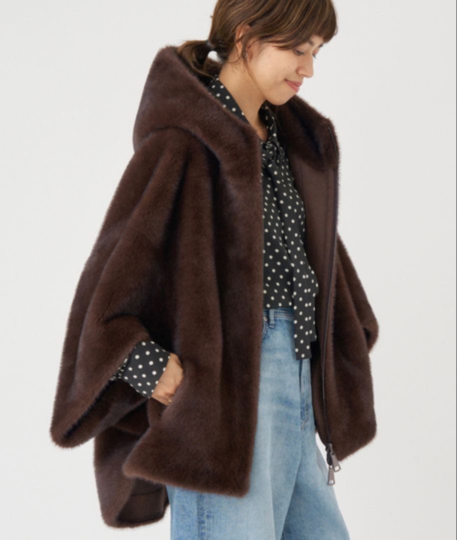 LOU ANDREA/ルーアンドレア ECO FUR BZ エコファーブルゾン