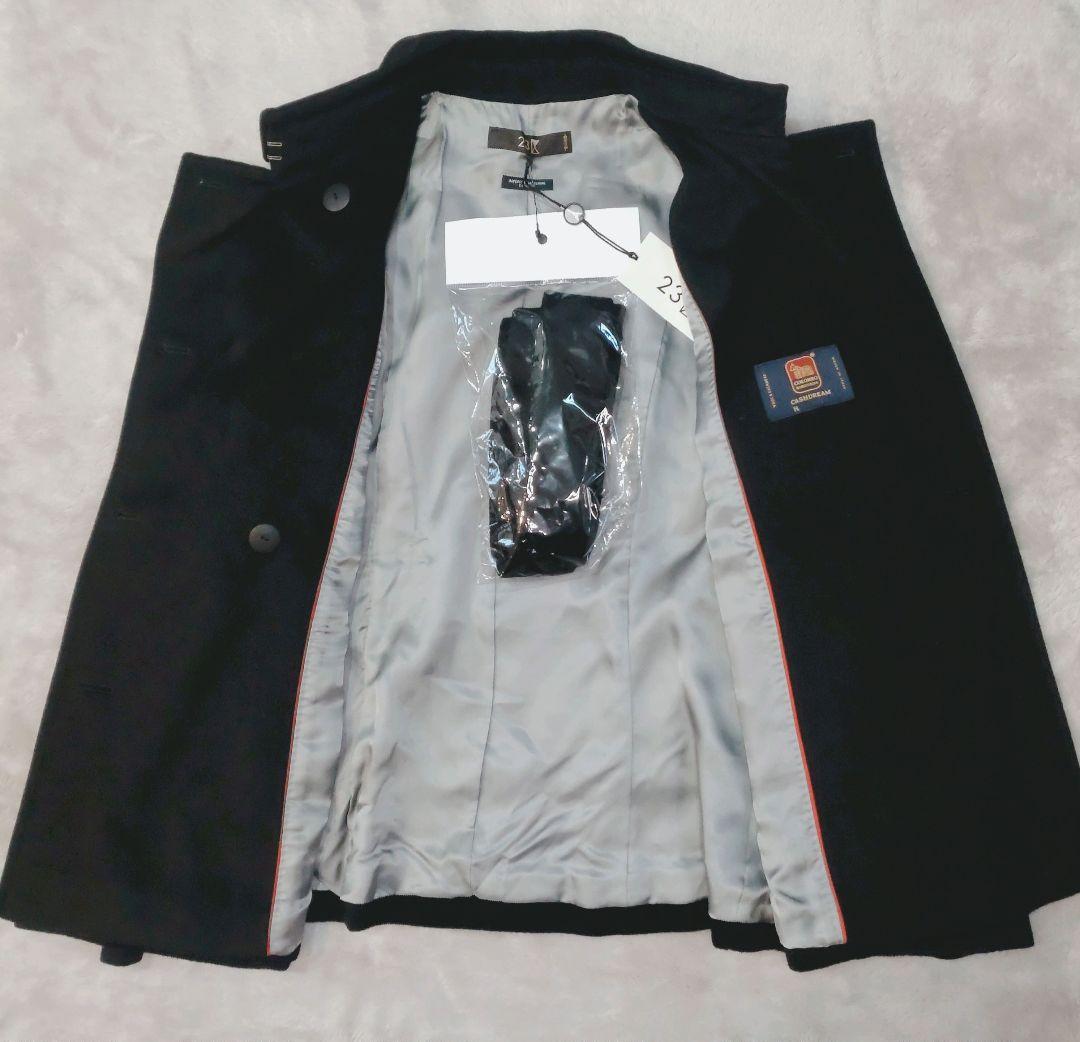 23区 ウールカシミヤ Pコート 38 COLOMBO生地 新品タグ付