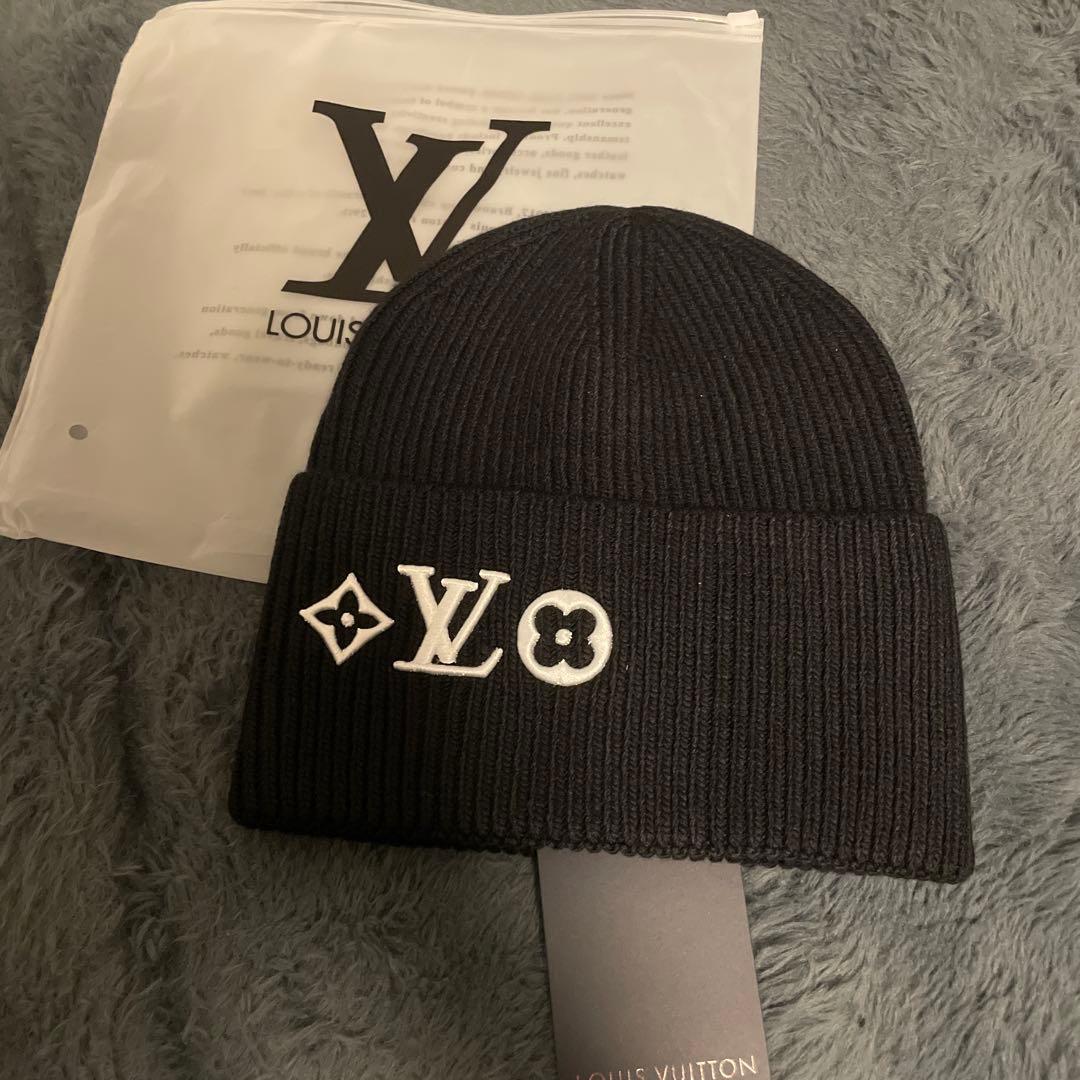 LOUIS VUITTON ブラック ニットビーニー