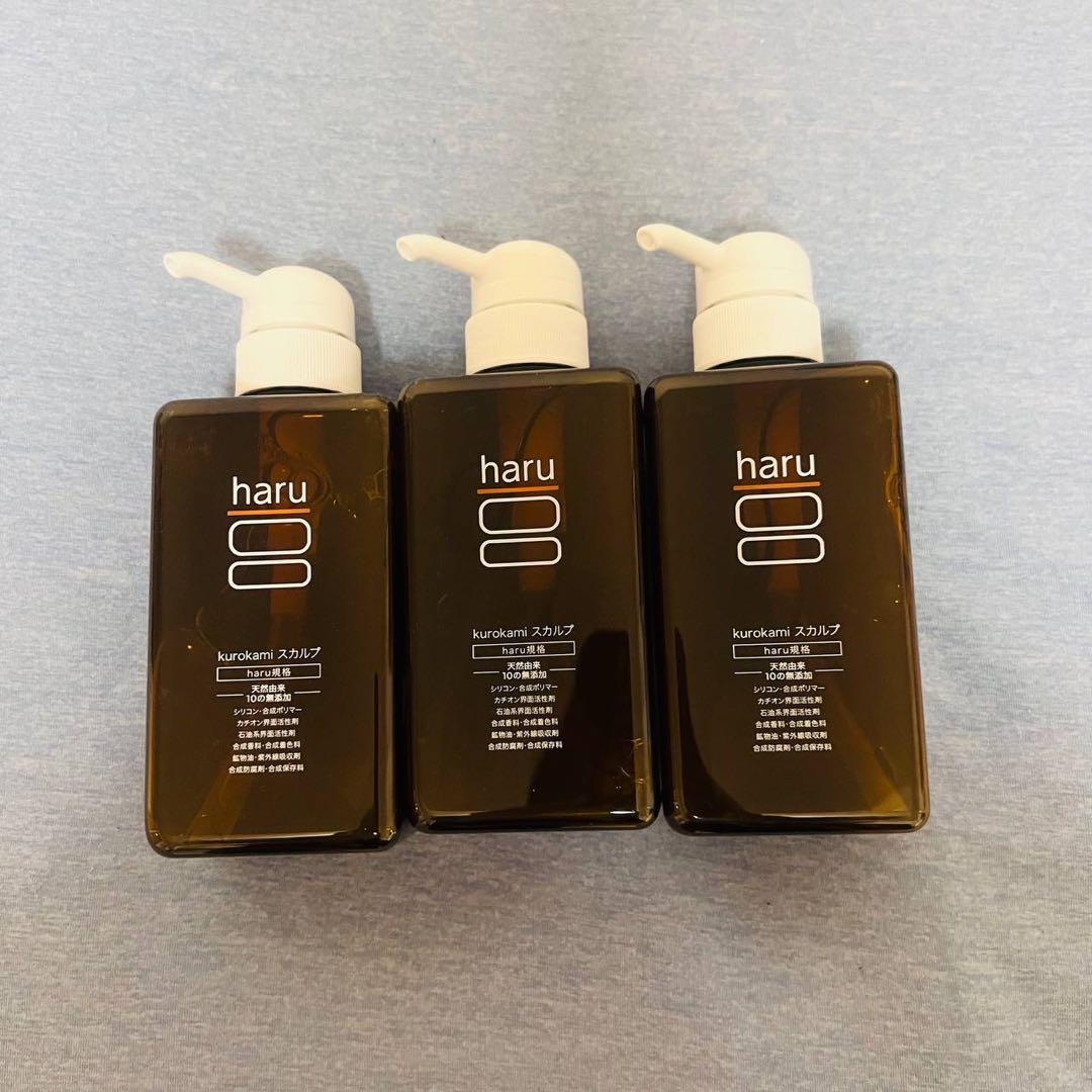 bx4355 haru 黒髪スカルプシャンプー 400ml×3本