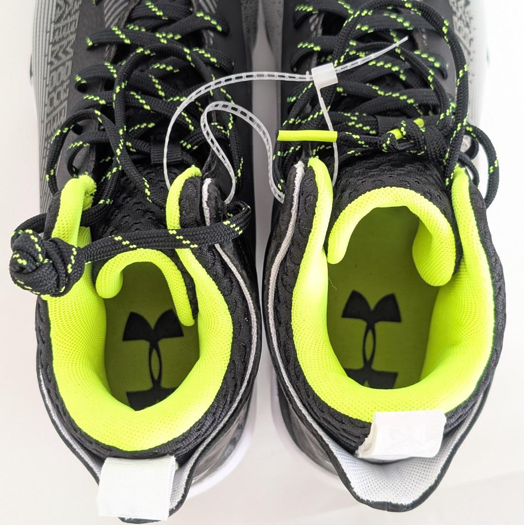 アンダーアーマー アメフトスパイク ブラック HAMMER 2 MC 27㎝