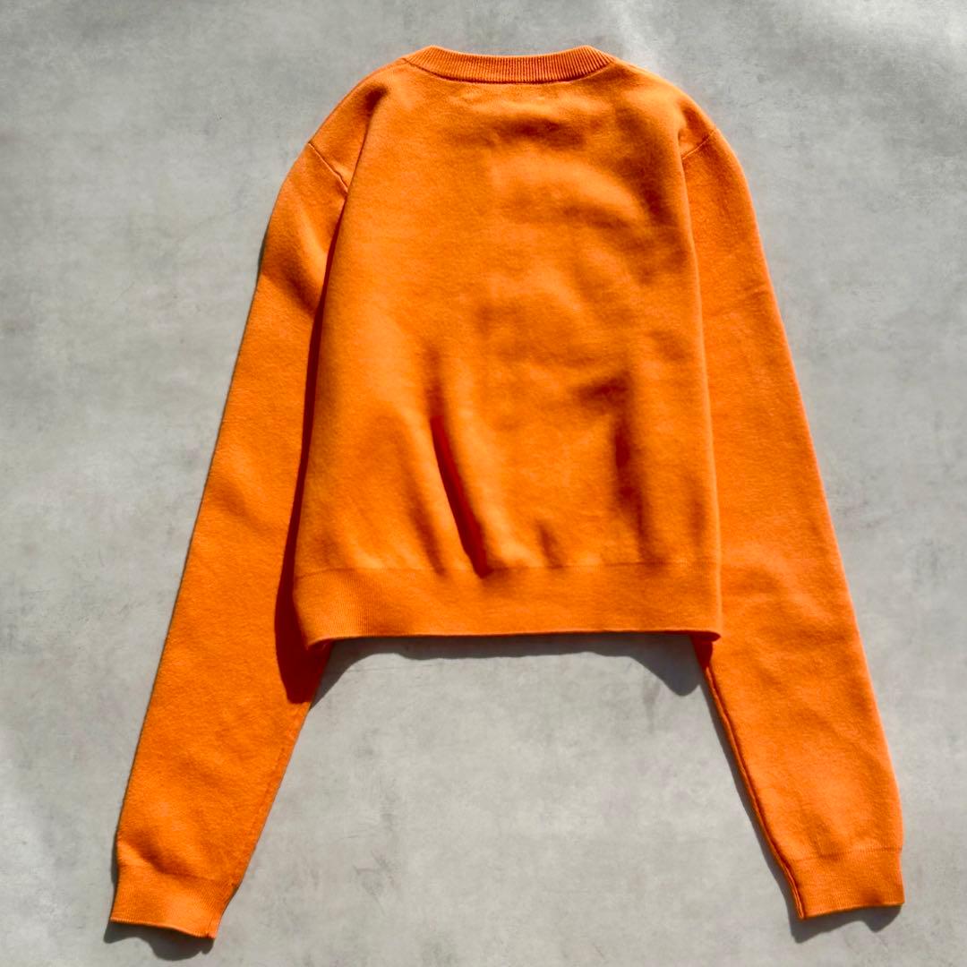 ♡新品タグ付き♡　キャバン　コットンカシミヤクルーネックカーディガン　オレンジ