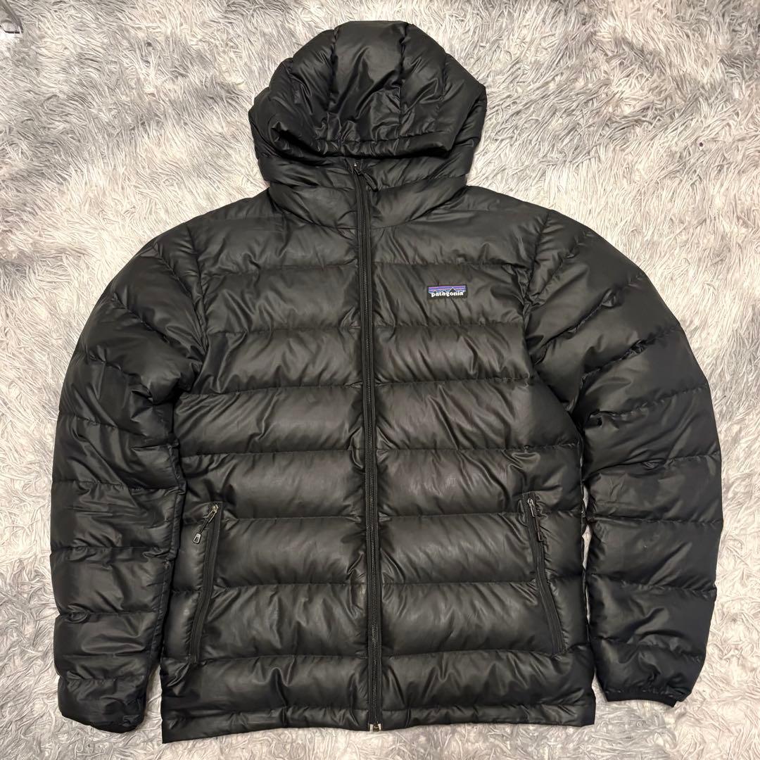 Patagonia フード付きダウンジャケット ブラック 訳アリ商品
