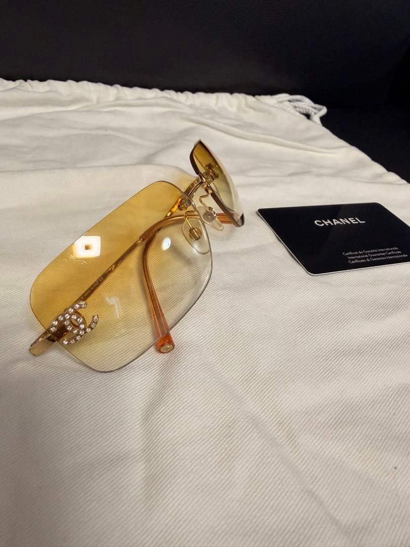 良品♡CHANEL サングラス ココマークブラウンレンズ