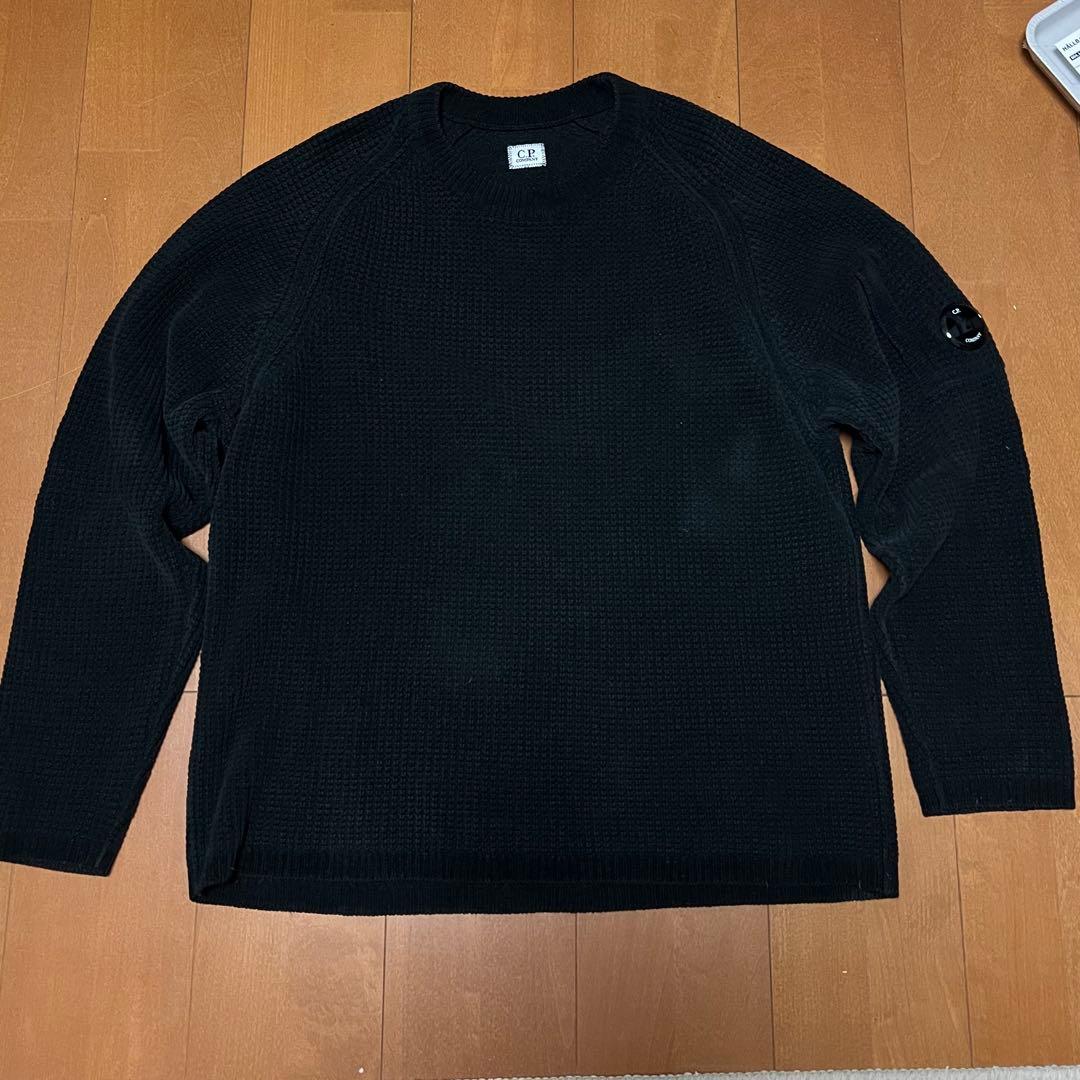 トップス c.p company crewneck lens sweater black