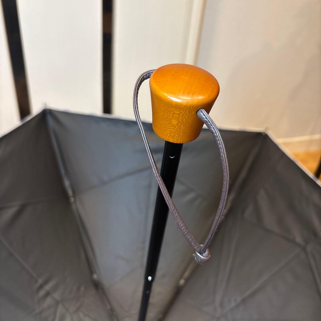 【超美品】サンバリア/SUN BARRIER100 3段折日傘 水玉ブルー