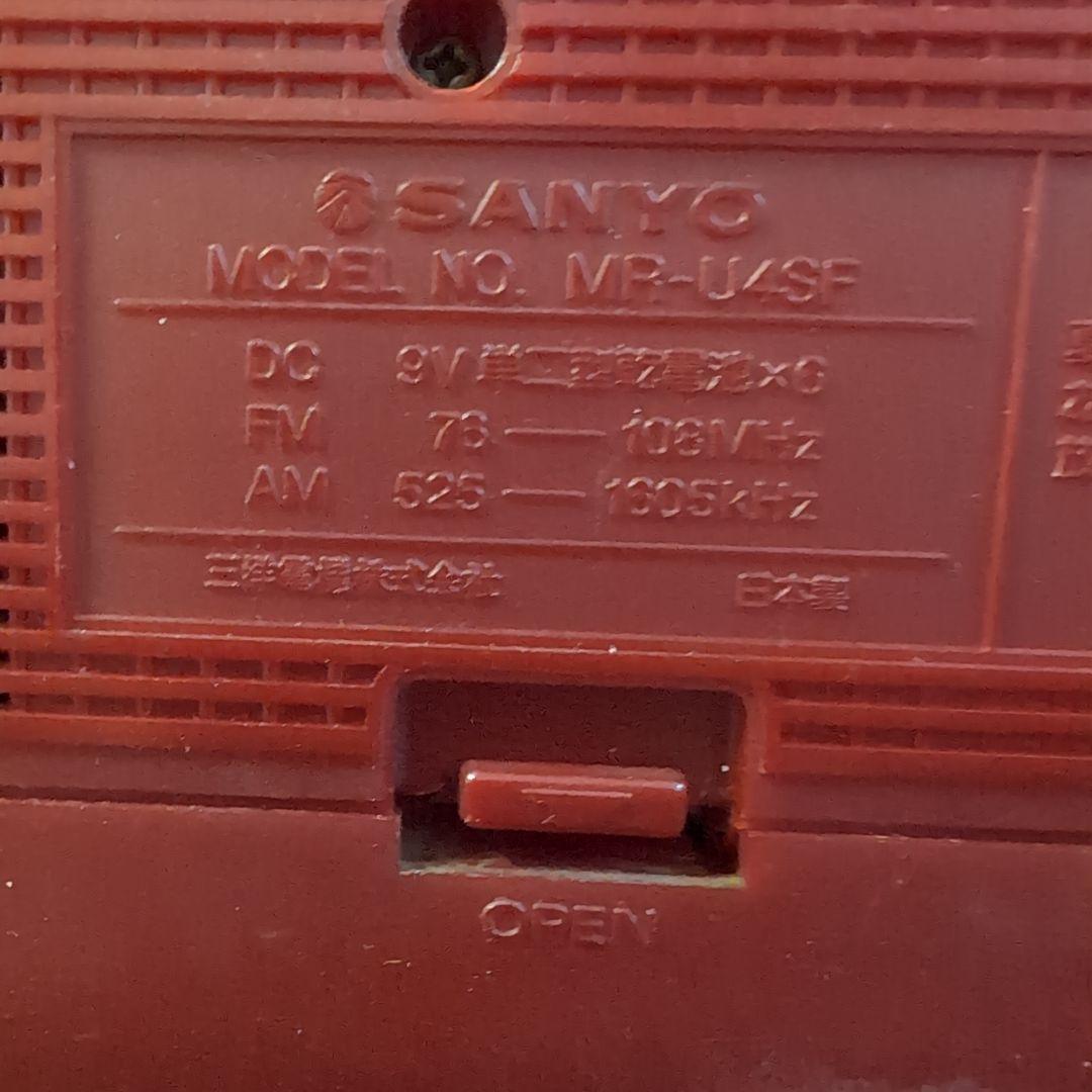 SANYO　MR-U4 SF 赤 カセットプレーヤー