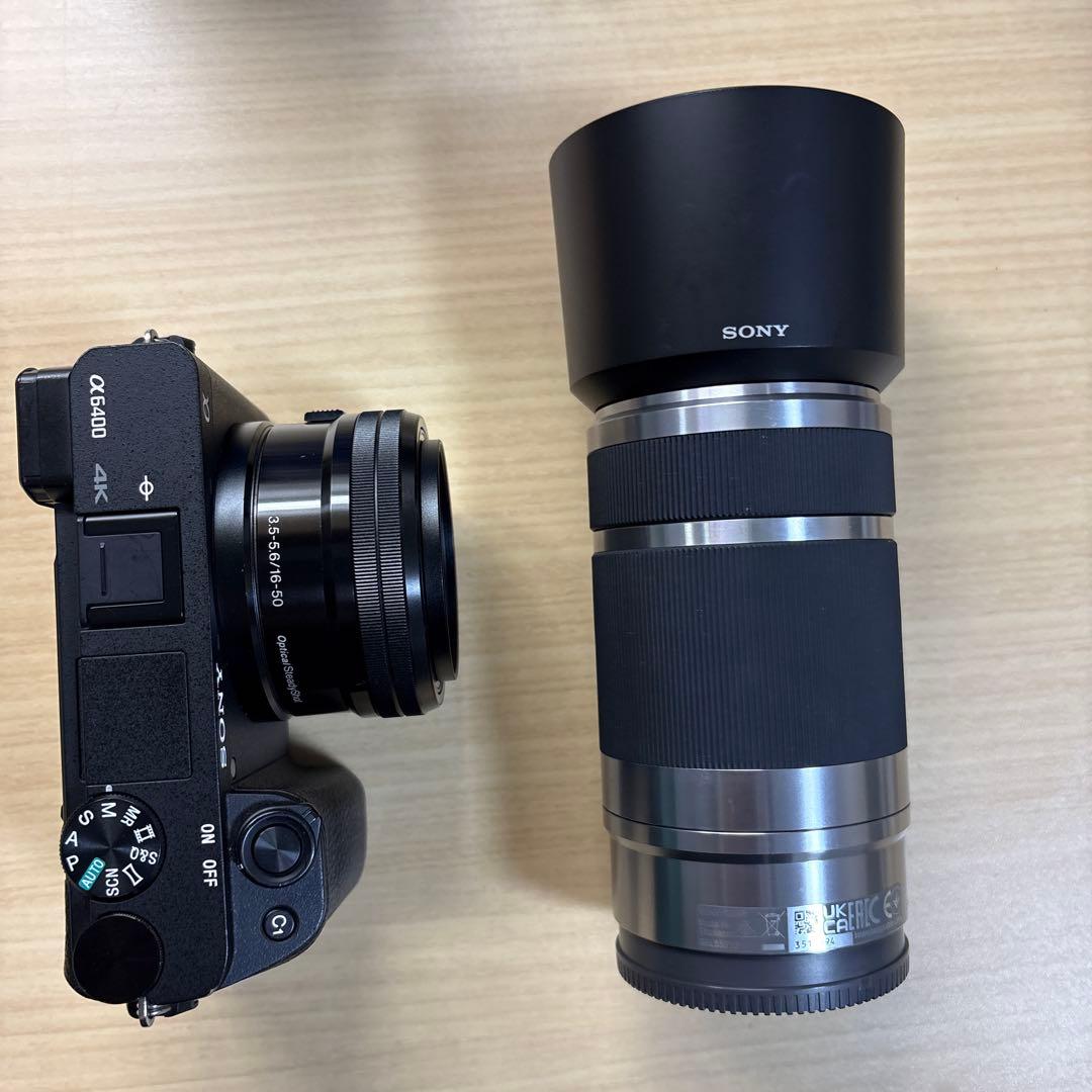 SONY α6400 ミラーレス一眼 ズームレンズ2本