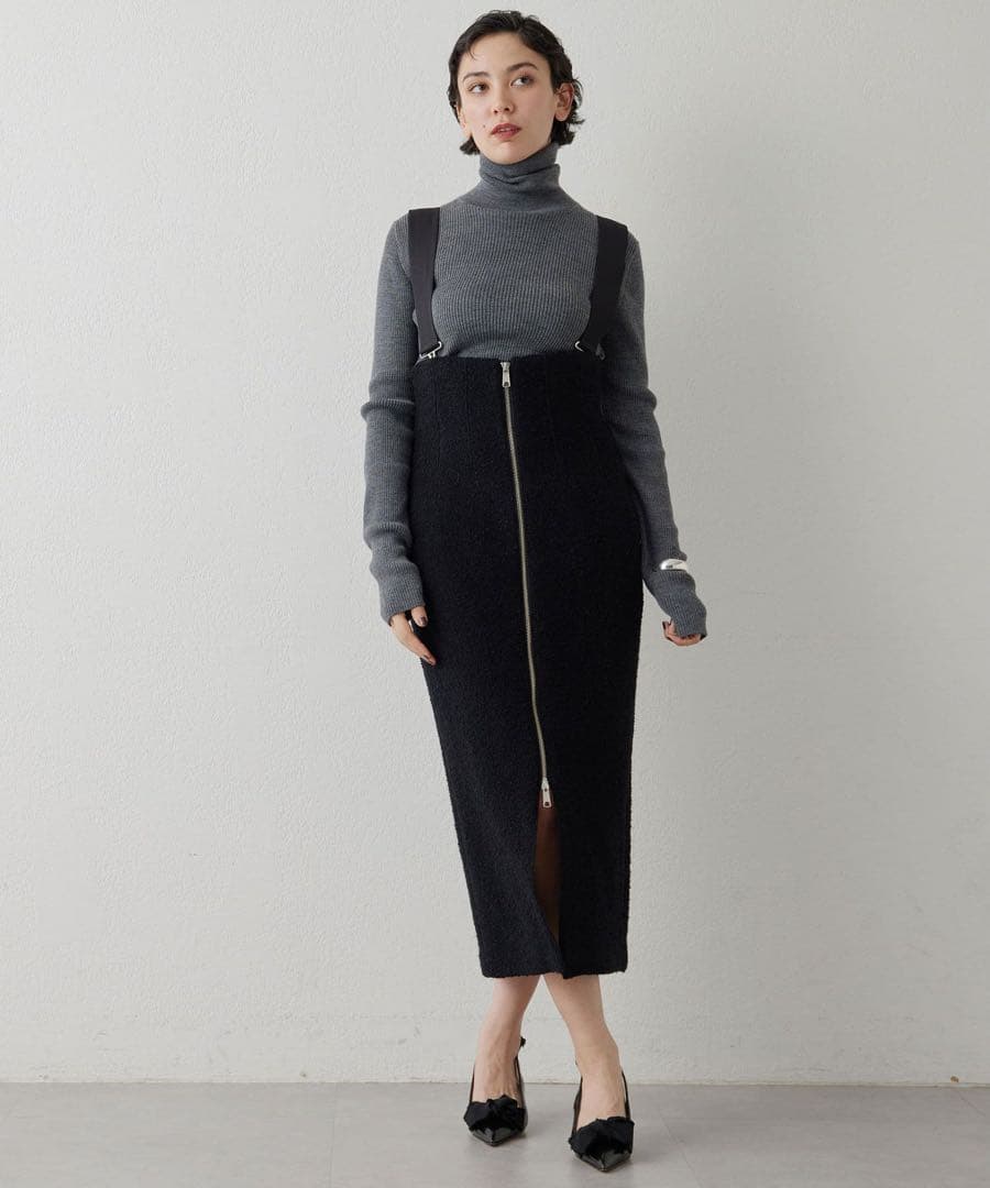 Whim Gazette ウィムガゼット　ZIPサスペンダーワンピース