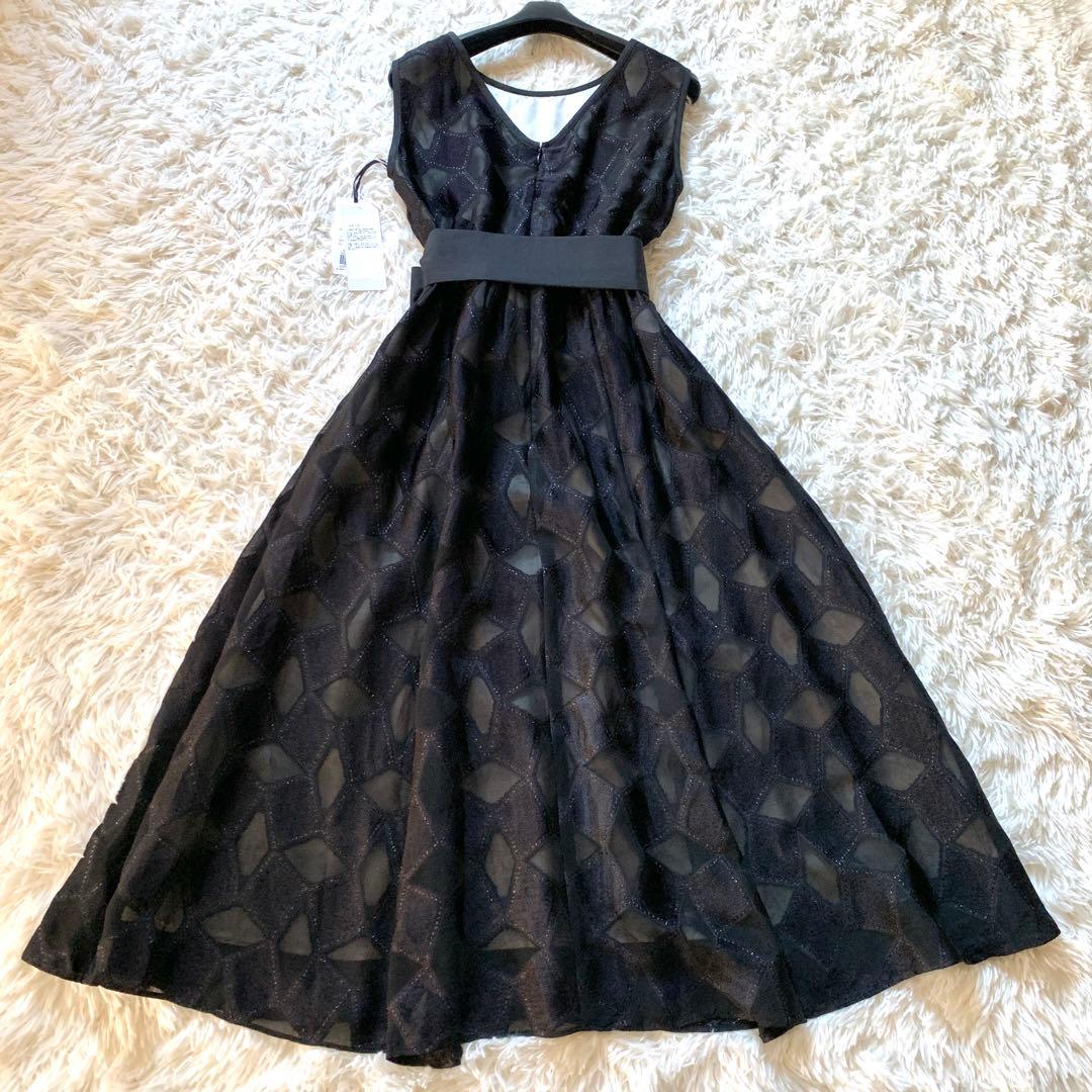 新品✨ 高級感 グレースクラス メタリックキカジャガードドレス ワンピース