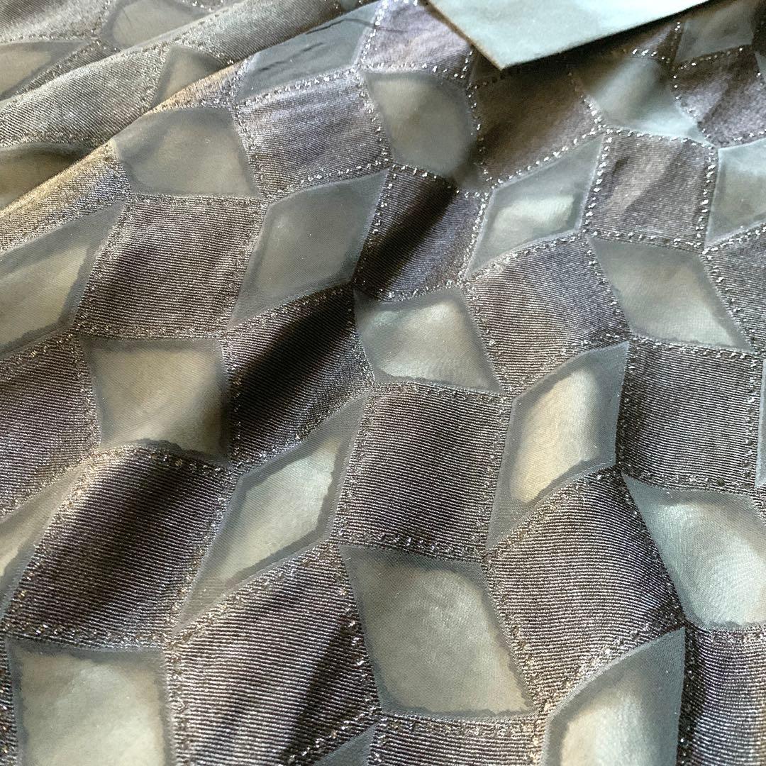 新品✨ 高級感 グレースクラス メタリックキカジャガードドレス ワンピース