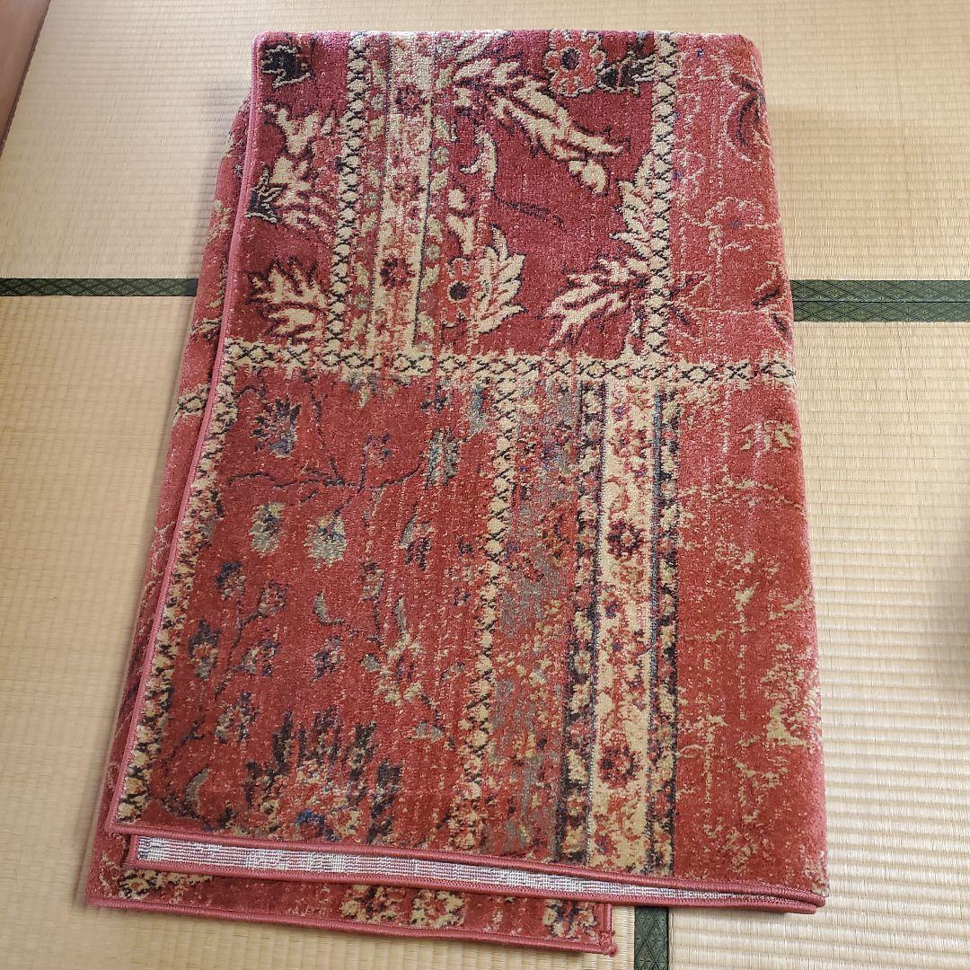 【12/16まで】ウィルトン織ラグ200×200(約2畳)アンティーク調