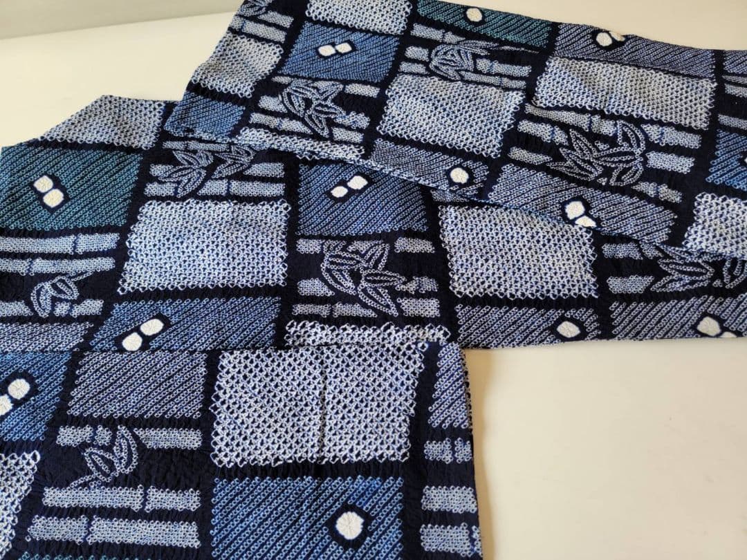志保　浴衣　有松鳴海絞り　美品