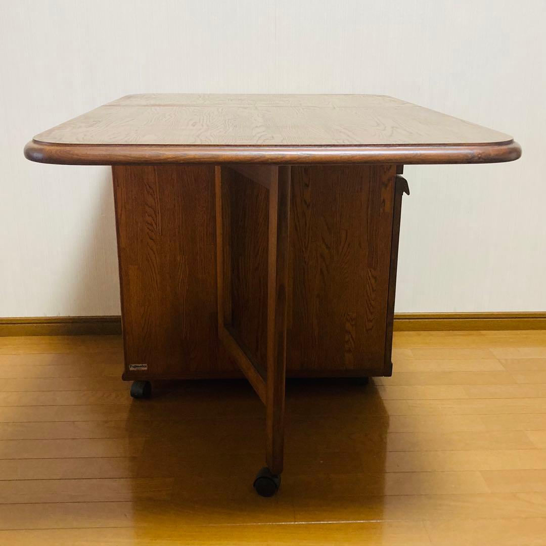 レア！一点物！アンティーク調 バタフライダイニングテーブル 2人掛け 折りたたみ