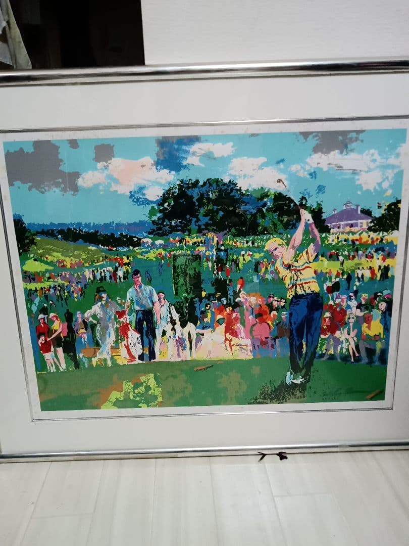 ち*6様 Leroy Neiman オーガスタ ゴルフ シルクスクリーン