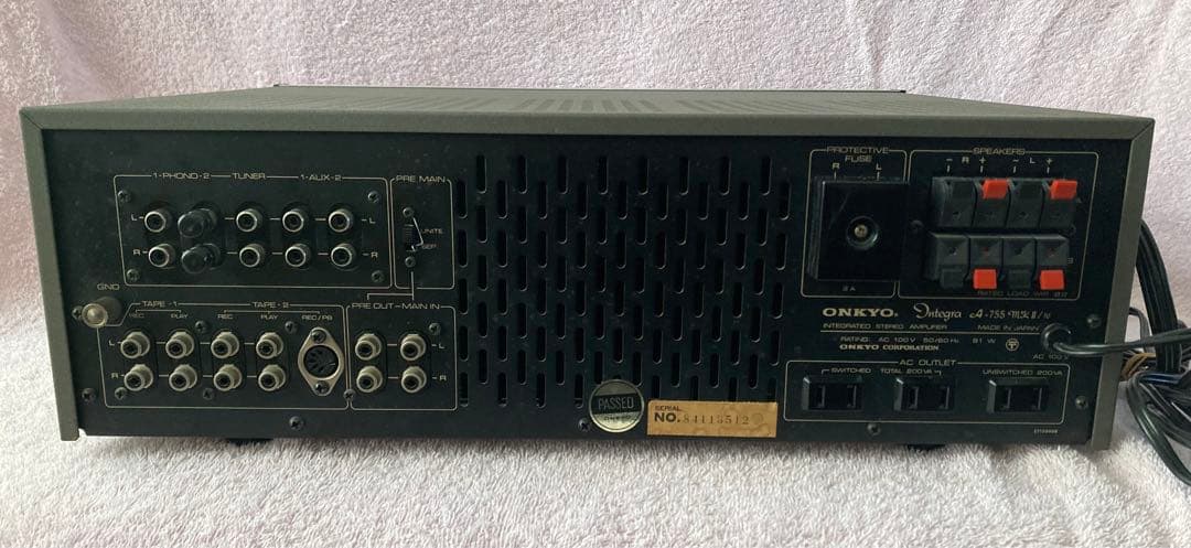マツモトリナ　⭐️動作品！　ONKYO プリメインアンプ A-755MkⅡ
