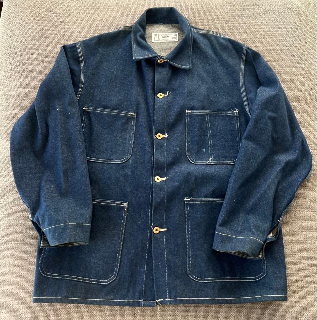 90s UNIVERSAL OVERALL USA製 デニムカバーオール 42