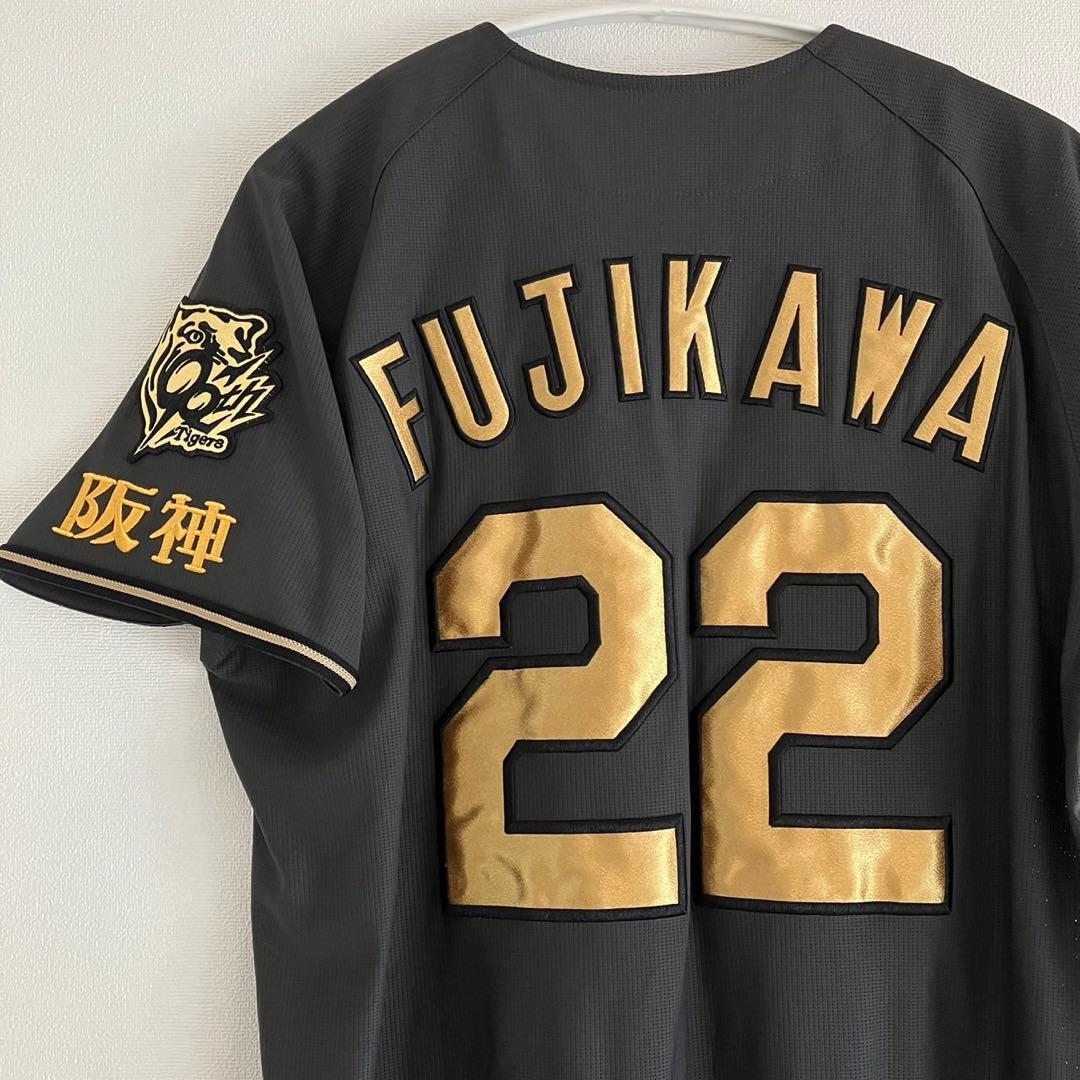 完売品 阪神タイガース ブラックダイナマイト ユニフォーム 藤川 22 L