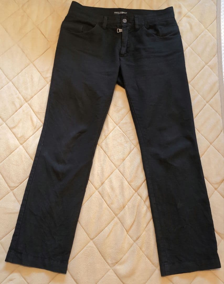 DOLCE & GABBANA ドルガバ デニムパンツ 黒 46 良品 最安