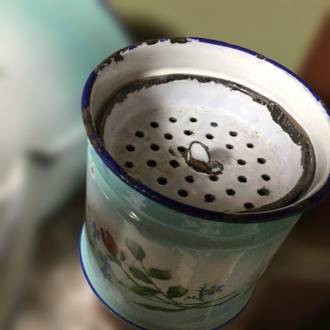 アンティークホーローポット　JAPY