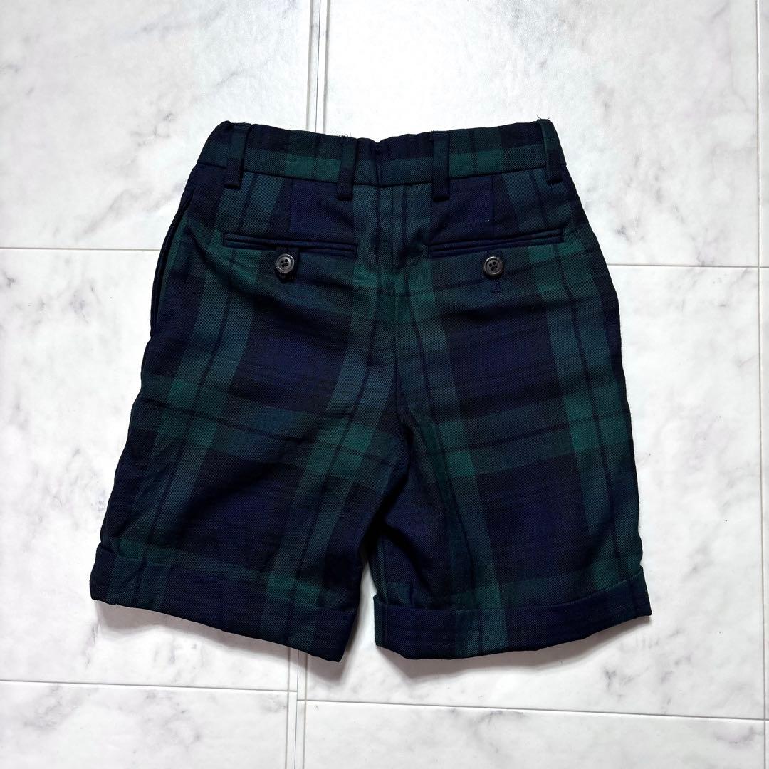 ラルフローレン キッズフォーマル 120/110 紺ブレ チェックパンツ スーツ