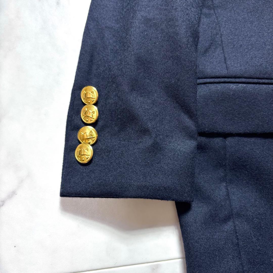 ラルフローレン キッズフォーマル 120/110 紺ブレ チェックパンツ スーツ