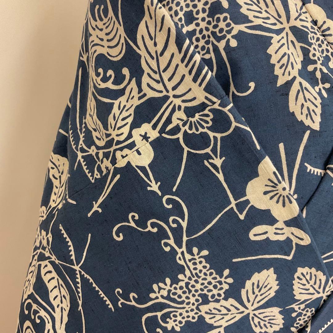 爽☆源氏物語　綿紬浴衣　特殊染色注染