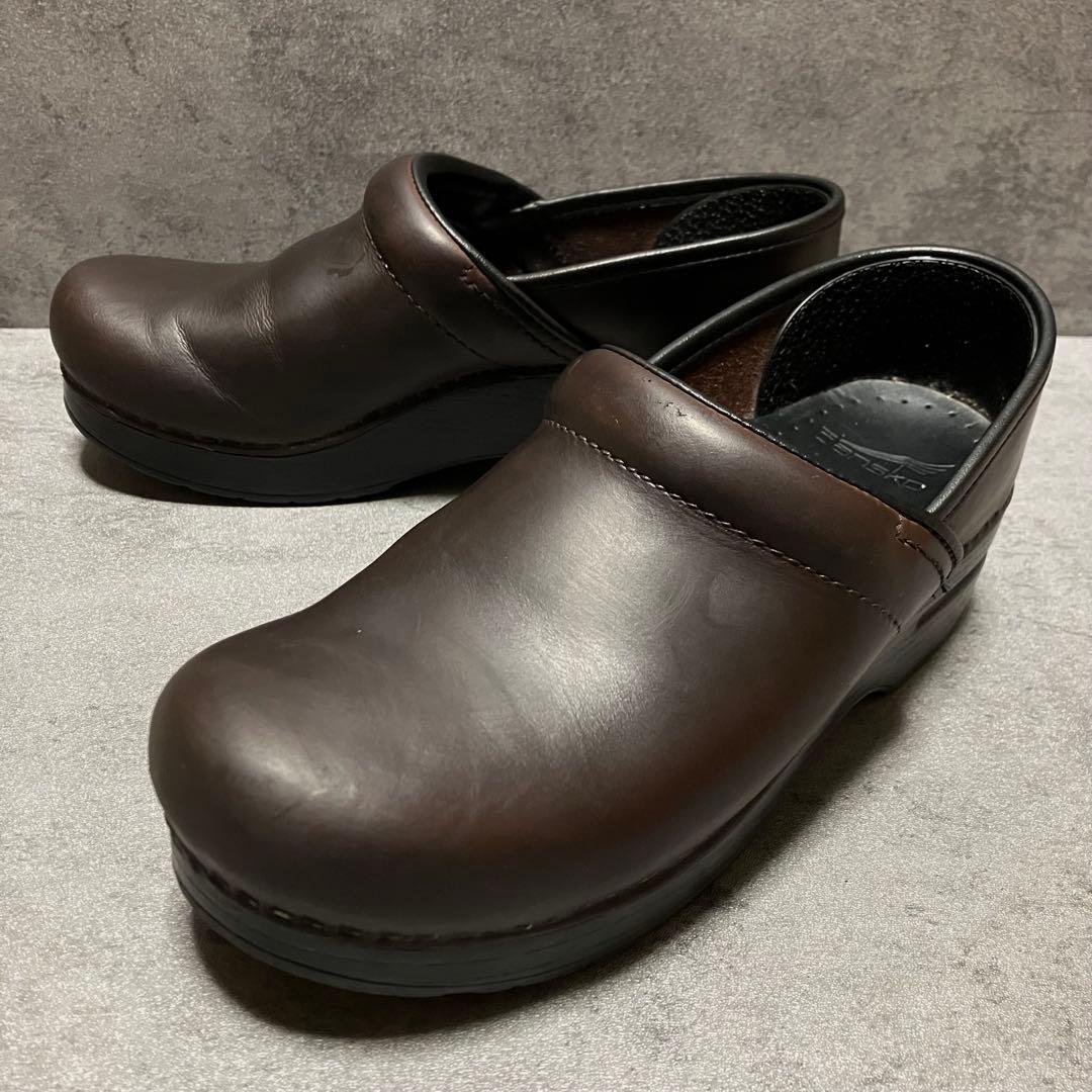 極美品　ダンスコ　プロフェッショナル　オイルドレザー　ブラウン　2195