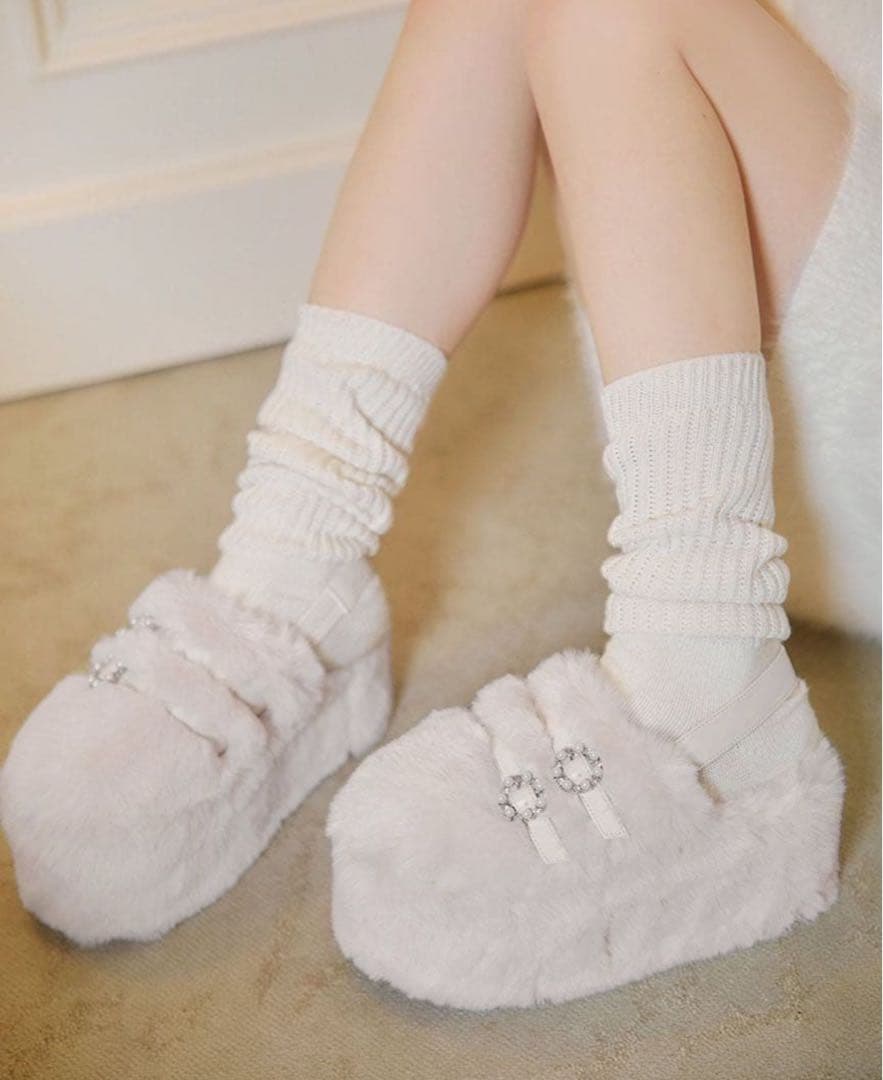 ミシェルマカロン 厚底ファーミュール