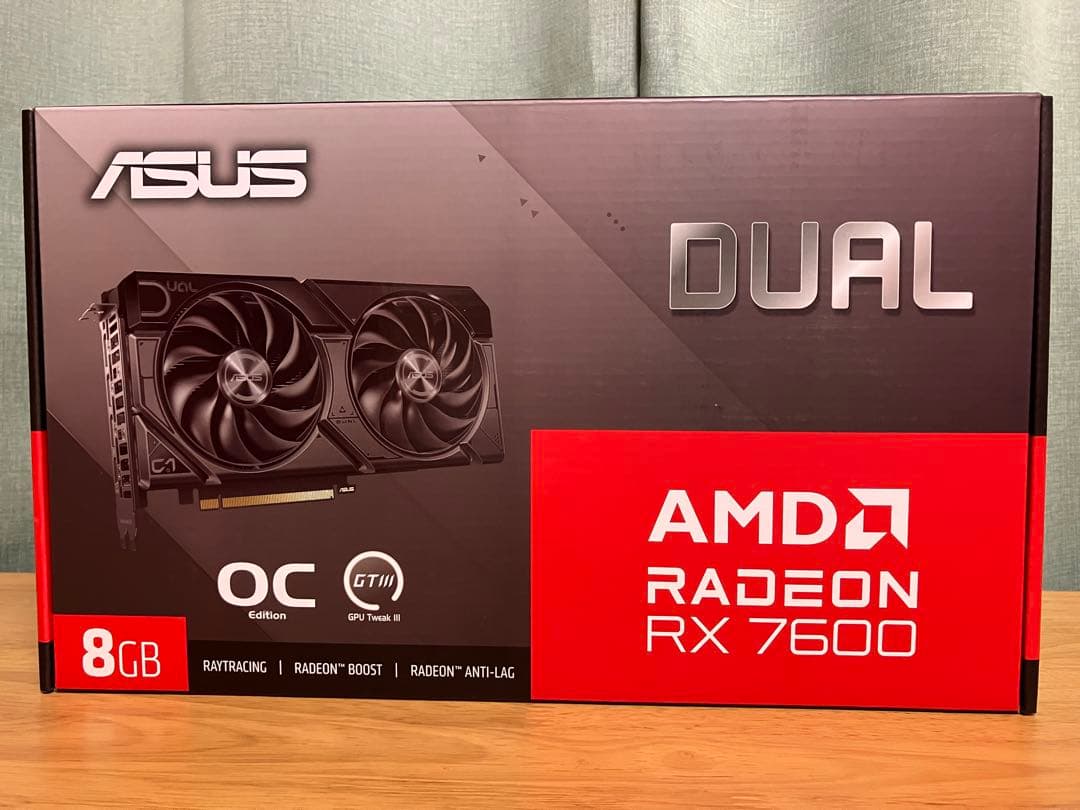 【新品未開封】ASUS DUAL-RX7600-O8G-EVO
