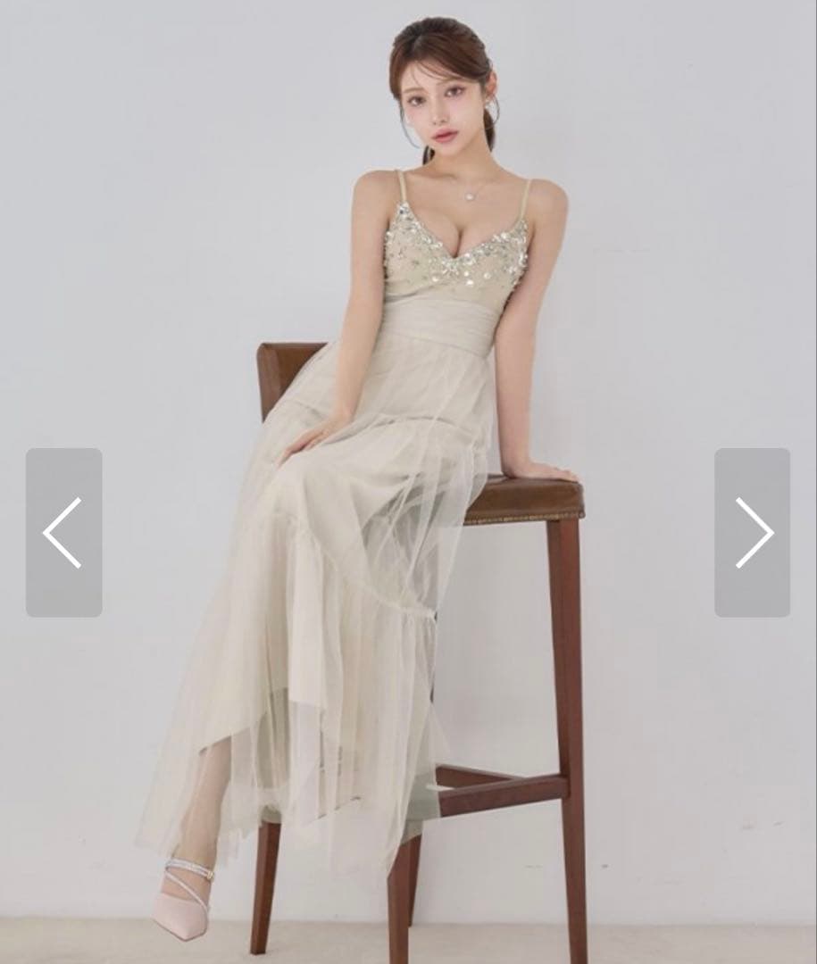 エンジェルアール キャバドレス ロングドレス チュール