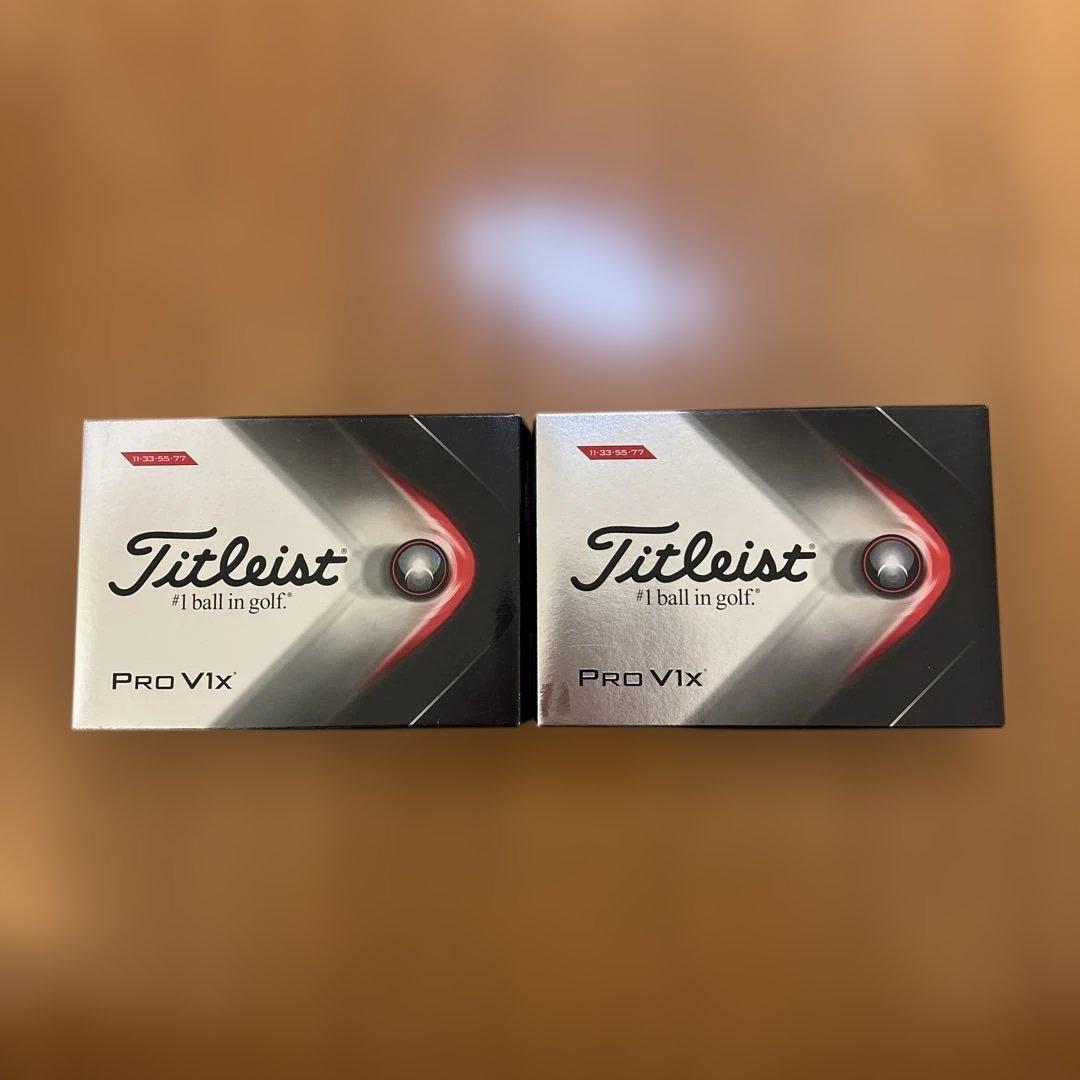 タイトリスト PRO V1X ゴルフボール 2ダース　（2021年モデル）