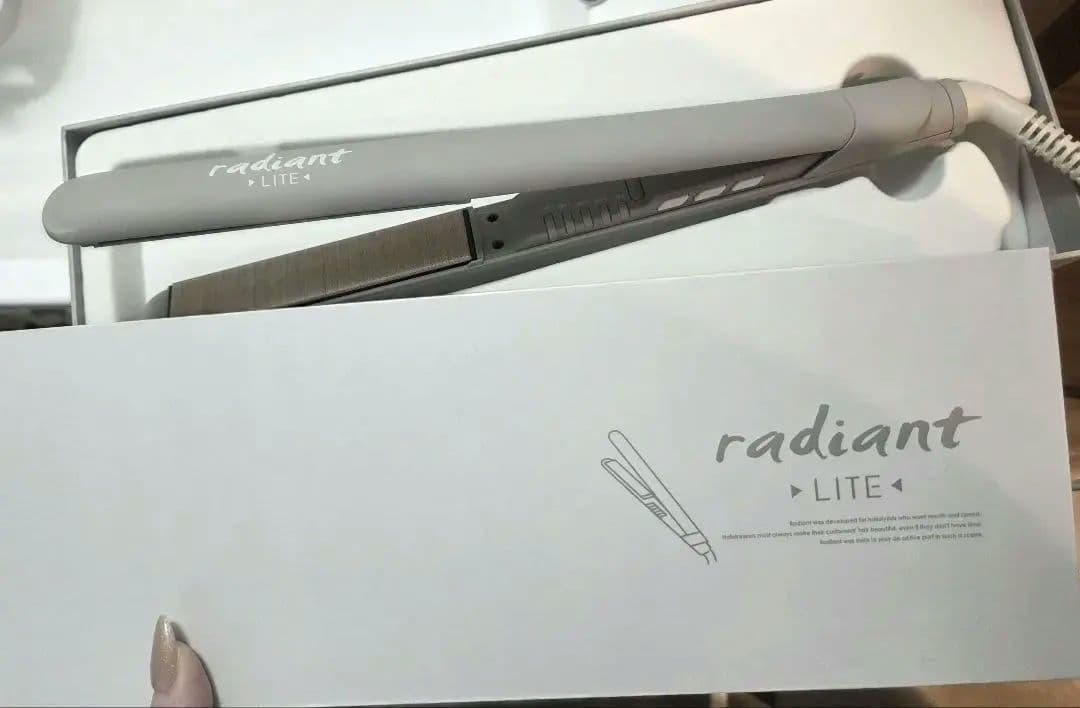 radiant LITE ストレートヘアアイロン グレー